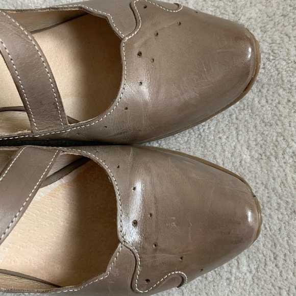 Fidji leather, made in Portugal, Sling back heels, 38/7.5 - Picture 13 of 16